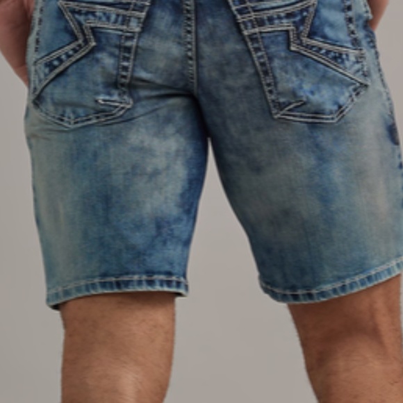 New With Tag Rock & Republic Cooper Denim Shorts Size 30 - Picture 2 of 7